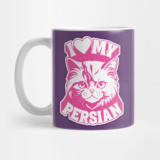 I Love My Persian Cat Mug